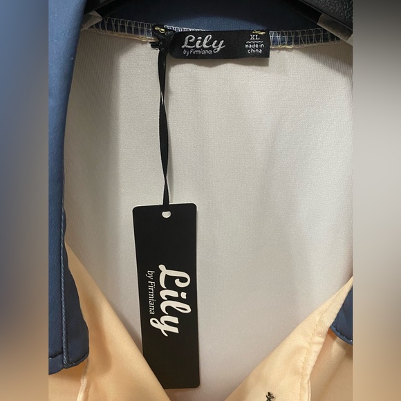 Button up hombre cardigan with collar and tie belt - Picture 7 of 9